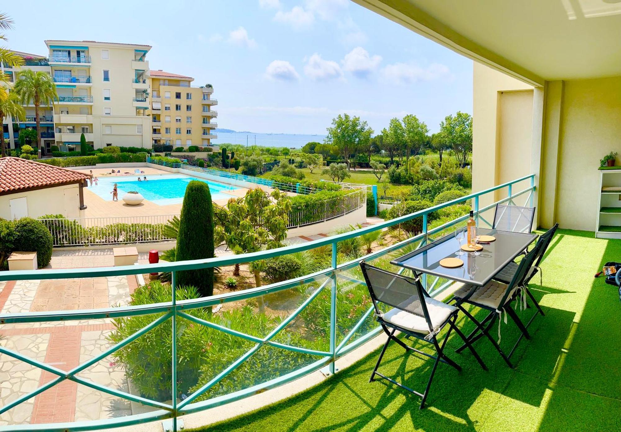 1 Bedroom Sea View, Swimming Pool, Beach On Foot, Parking Antibes Luaran gambar